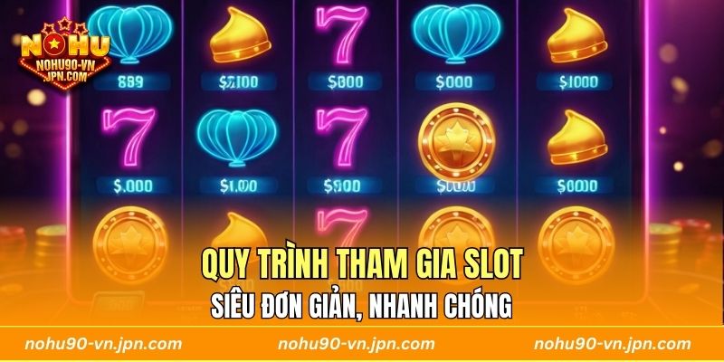 Quy trình tham gia slot siêu đơn giản, nhanh chóng 